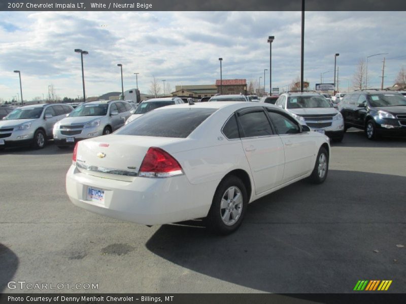 White / Neutral Beige 2007 Chevrolet Impala LT