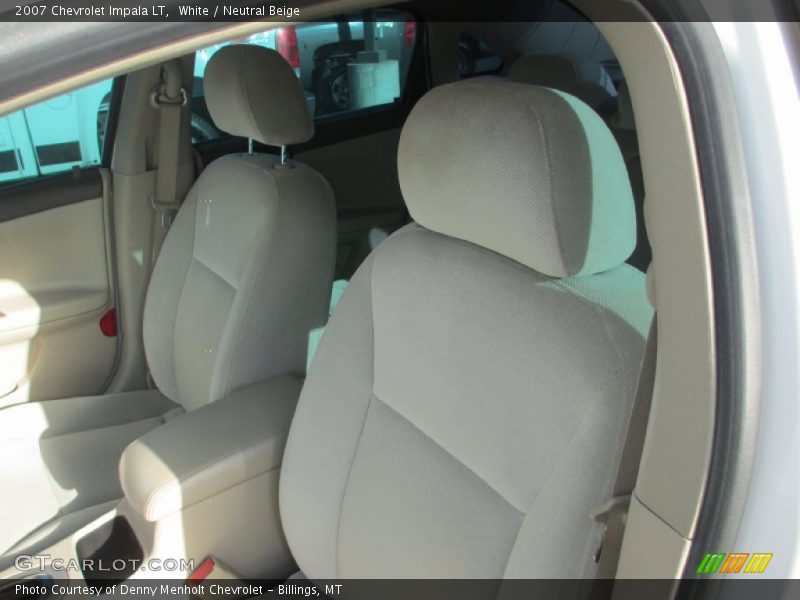White / Neutral Beige 2007 Chevrolet Impala LT