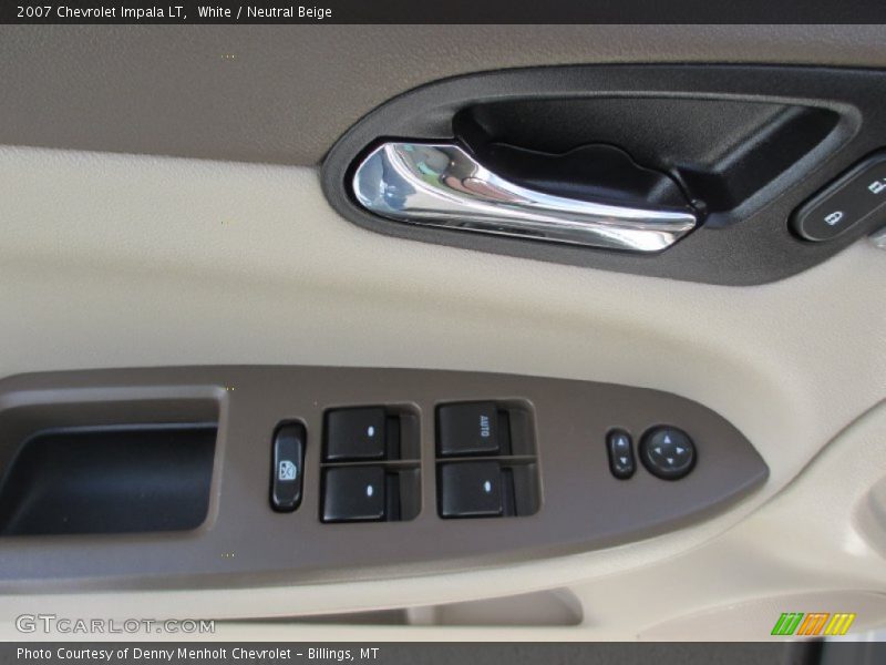 White / Neutral Beige 2007 Chevrolet Impala LT