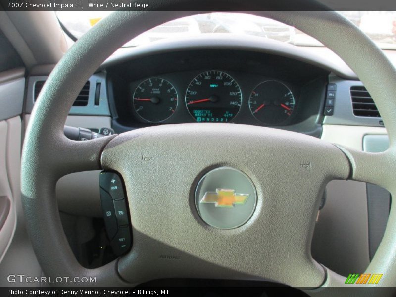 White / Neutral Beige 2007 Chevrolet Impala LT