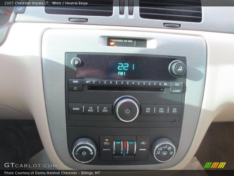White / Neutral Beige 2007 Chevrolet Impala LT