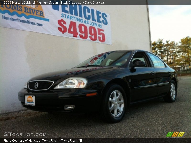 Black Clearcoat / Dark Charcoal 2003 Mercury Sable LS Premium Sedan