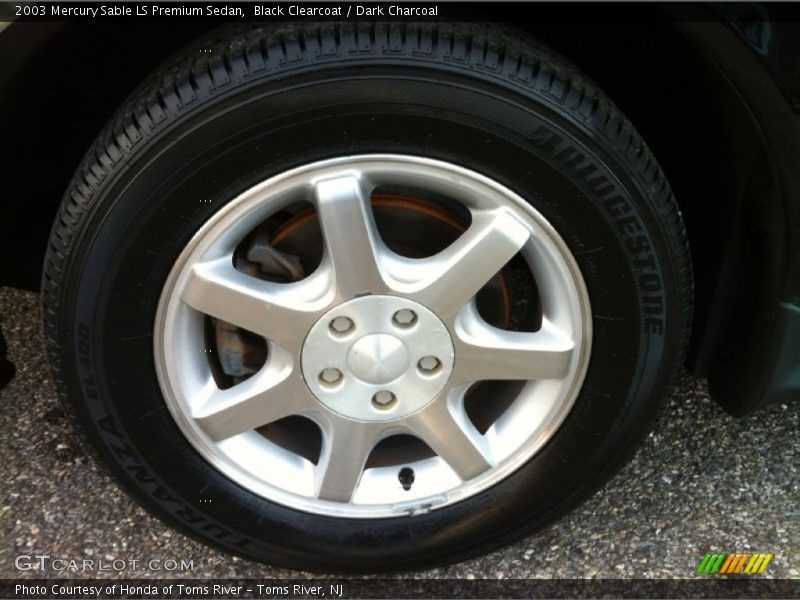 Black Clearcoat / Dark Charcoal 2003 Mercury Sable LS Premium Sedan