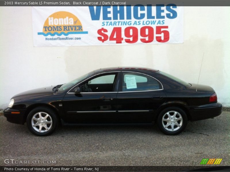 Black Clearcoat / Dark Charcoal 2003 Mercury Sable LS Premium Sedan