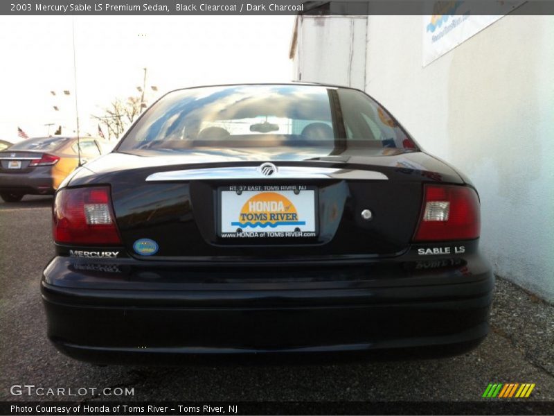 Black Clearcoat / Dark Charcoal 2003 Mercury Sable LS Premium Sedan