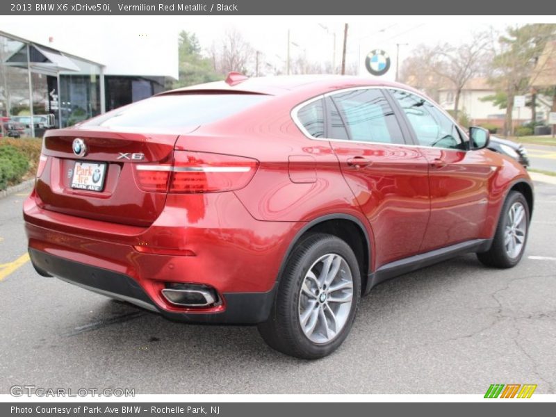 Vermilion Red Metallic / Black 2013 BMW X6 xDrive50i