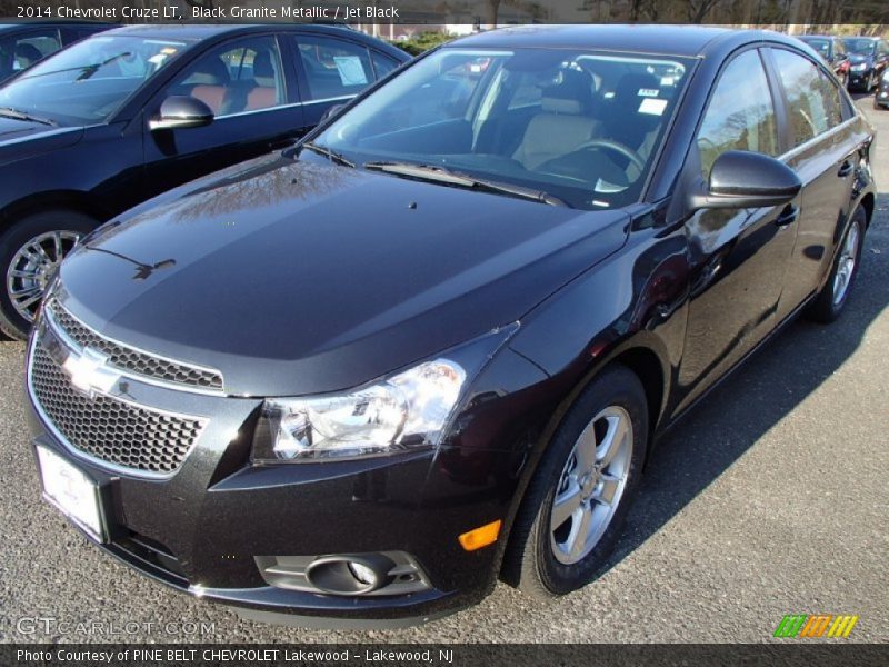 Black Granite Metallic / Jet Black 2014 Chevrolet Cruze LT