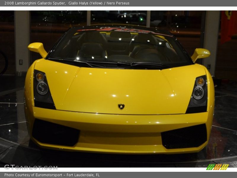 Giallo Halys (Yellow) / Nero Perseus 2008 Lamborghini Gallardo Spyder