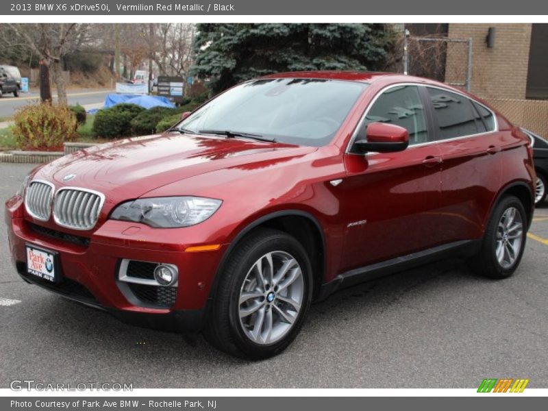 Vermilion Red Metallic / Black 2013 BMW X6 xDrive50i