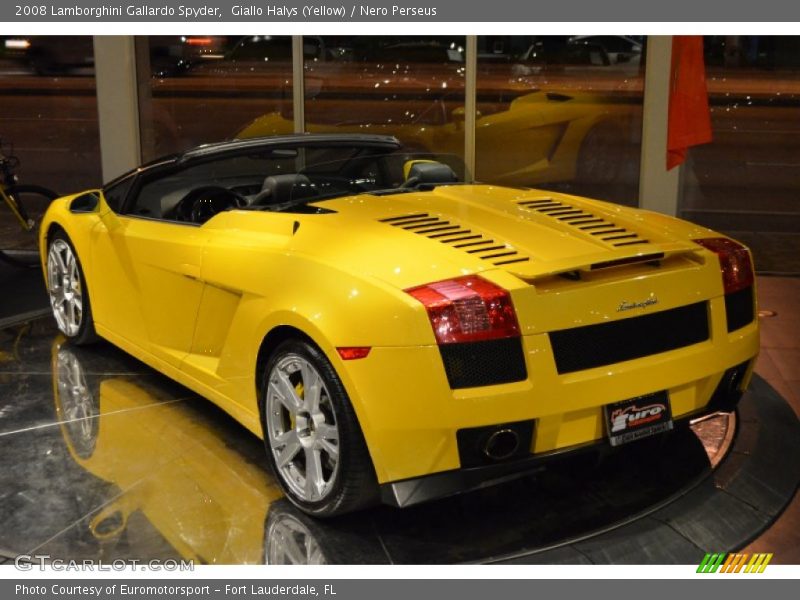 Giallo Halys (Yellow) / Nero Perseus 2008 Lamborghini Gallardo Spyder