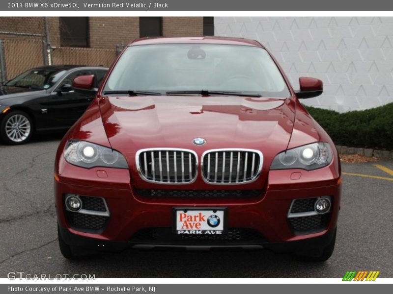 Vermilion Red Metallic / Black 2013 BMW X6 xDrive50i