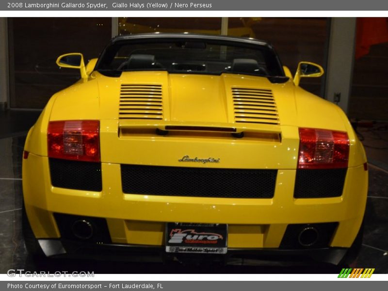 Giallo Halys (Yellow) / Nero Perseus 2008 Lamborghini Gallardo Spyder