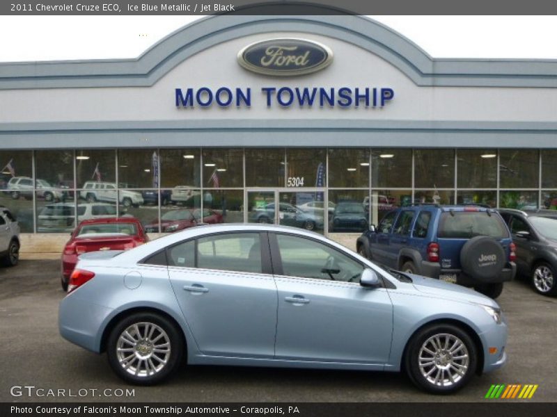 Ice Blue Metallic / Jet Black 2011 Chevrolet Cruze ECO