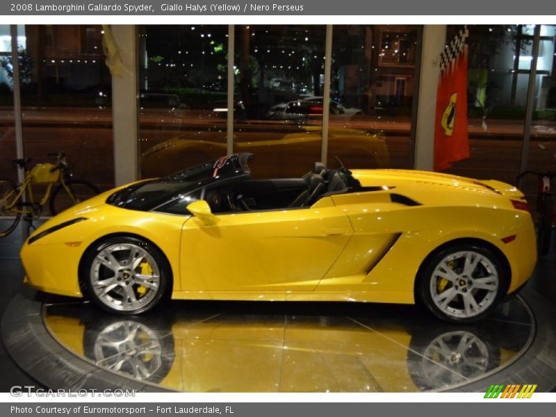 Giallo Halys (Yellow) / Nero Perseus 2008 Lamborghini Gallardo Spyder