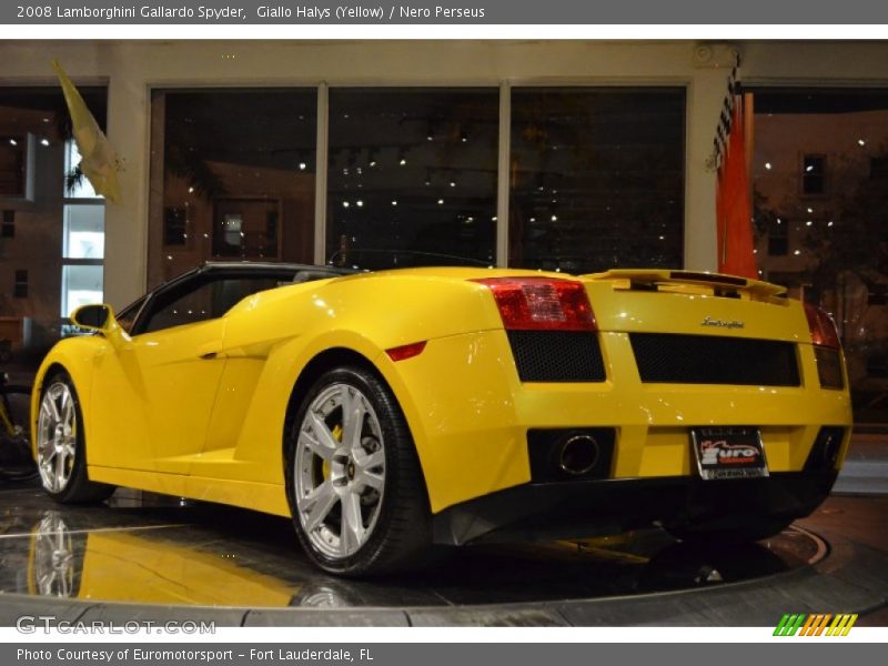 Giallo Halys (Yellow) / Nero Perseus 2008 Lamborghini Gallardo Spyder