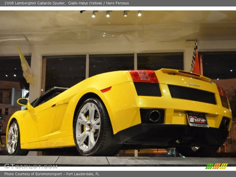 Giallo Halys (Yellow) / Nero Perseus 2008 Lamborghini Gallardo Spyder