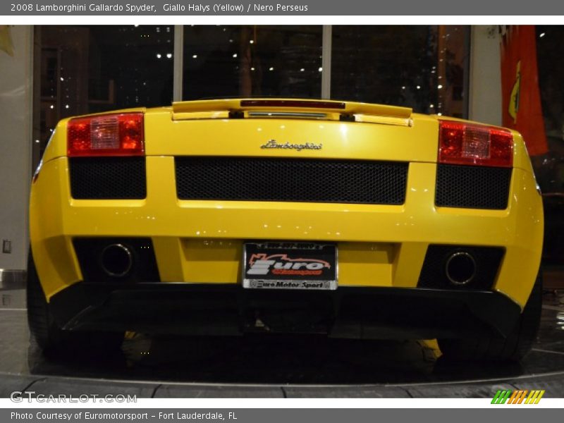 Giallo Halys (Yellow) / Nero Perseus 2008 Lamborghini Gallardo Spyder