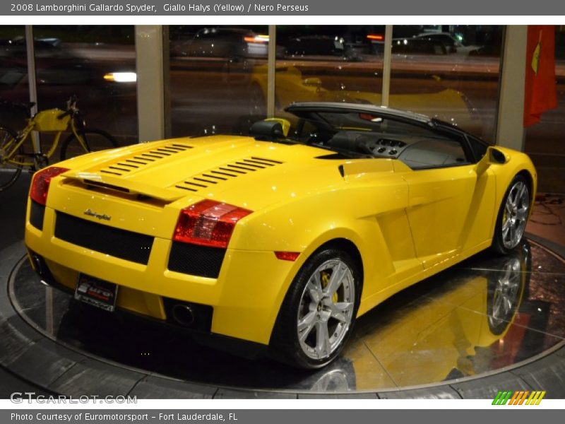 Giallo Halys (Yellow) / Nero Perseus 2008 Lamborghini Gallardo Spyder