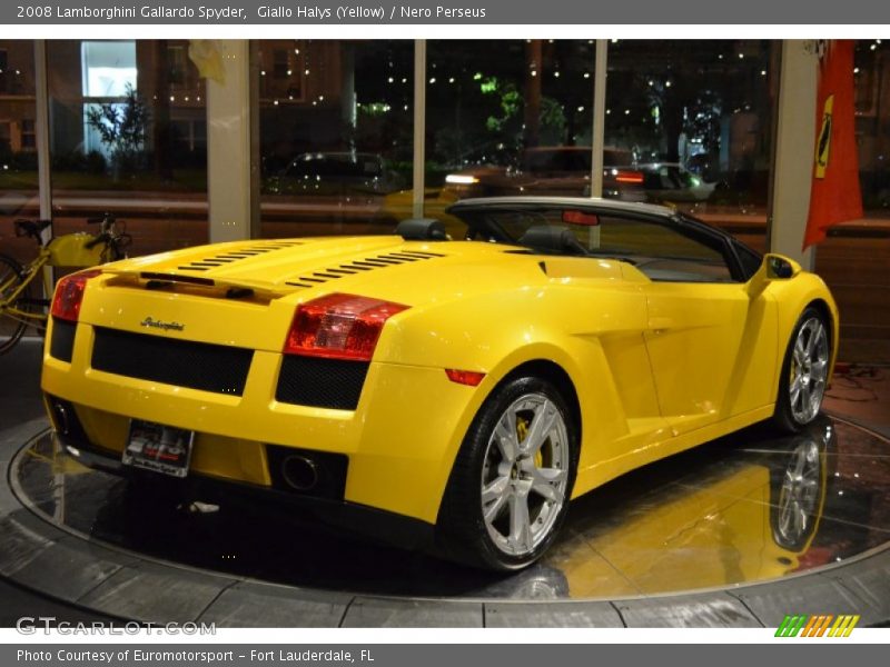 Giallo Halys (Yellow) / Nero Perseus 2008 Lamborghini Gallardo Spyder