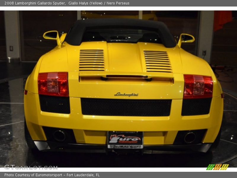 Giallo Halys (Yellow) / Nero Perseus 2008 Lamborghini Gallardo Spyder