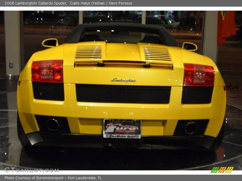 Giallo Halys (Yellow) / Nero Perseus 2008 Lamborghini Gallardo Spyder
