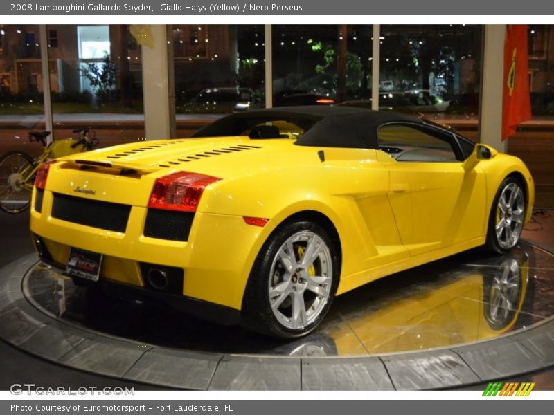 Giallo Halys (Yellow) / Nero Perseus 2008 Lamborghini Gallardo Spyder