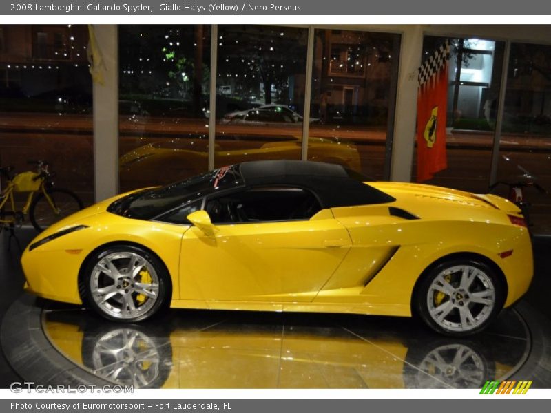 Giallo Halys (Yellow) / Nero Perseus 2008 Lamborghini Gallardo Spyder