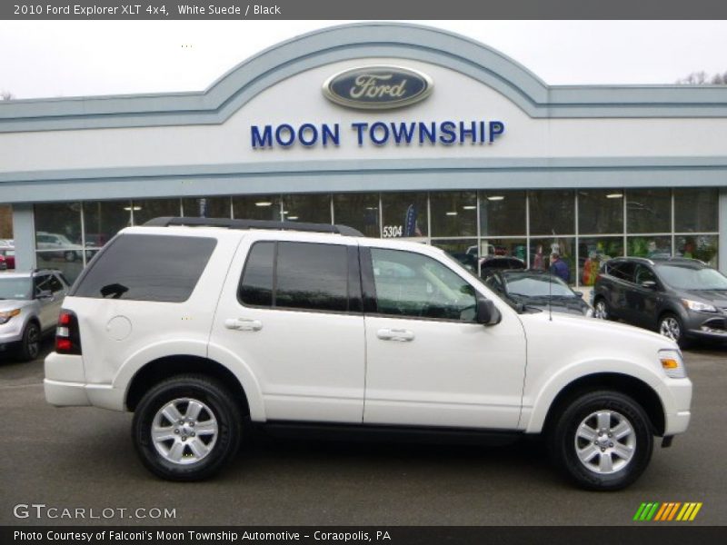 White Suede / Black 2010 Ford Explorer XLT 4x4