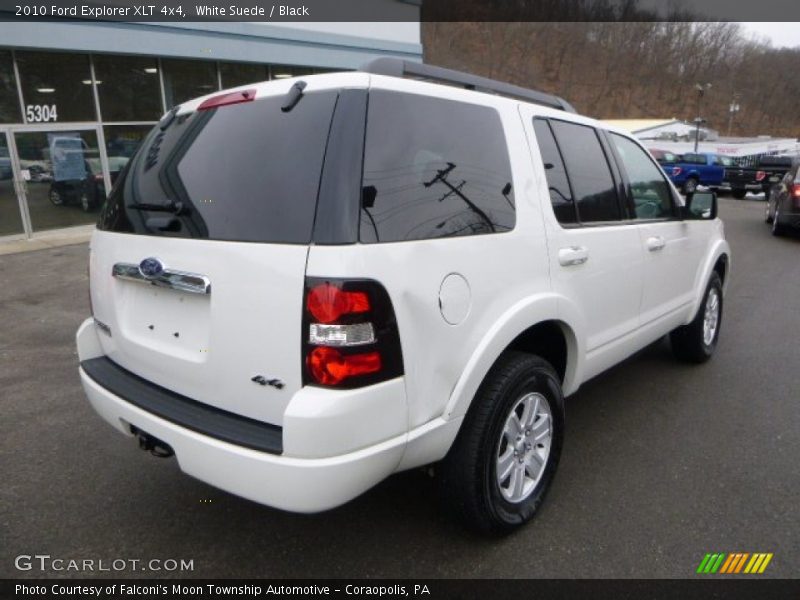 White Suede / Black 2010 Ford Explorer XLT 4x4