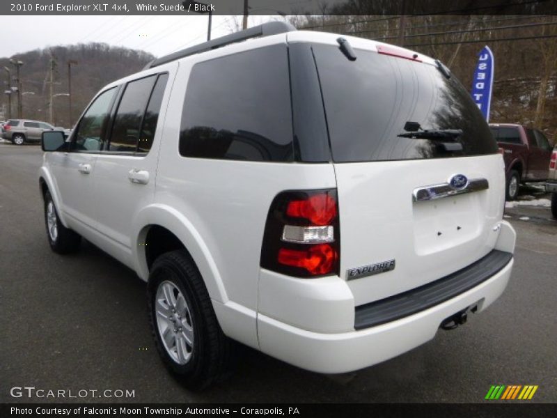 White Suede / Black 2010 Ford Explorer XLT 4x4