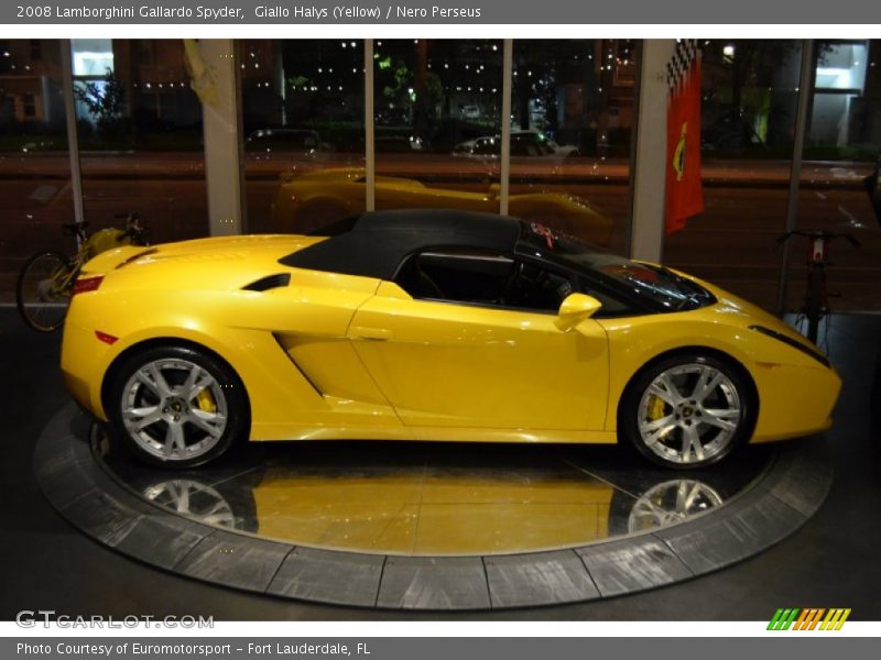 Giallo Halys (Yellow) / Nero Perseus 2008 Lamborghini Gallardo Spyder