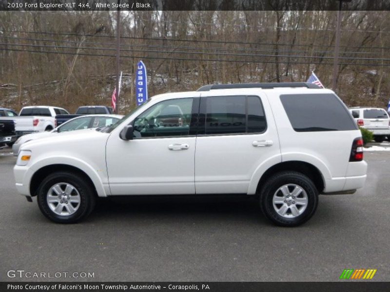 White Suede / Black 2010 Ford Explorer XLT 4x4