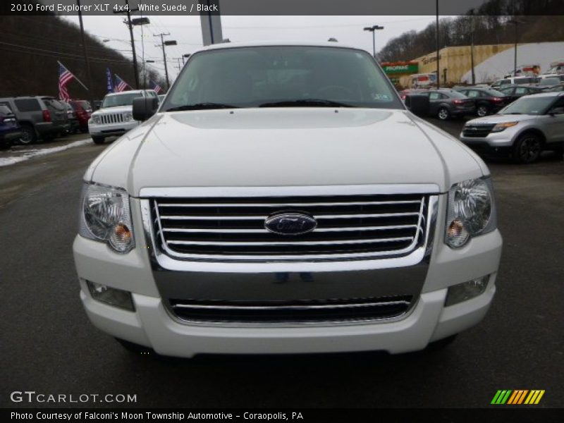 White Suede / Black 2010 Ford Explorer XLT 4x4