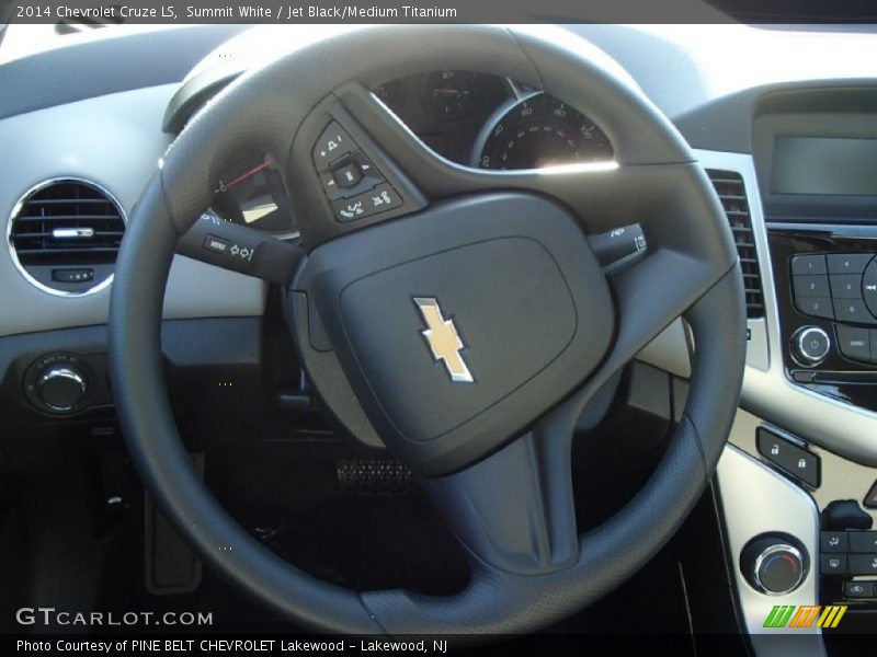 Summit White / Jet Black/Medium Titanium 2014 Chevrolet Cruze LS