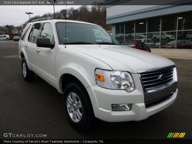 White Suede / Black 2010 Ford Explorer XLT 4x4