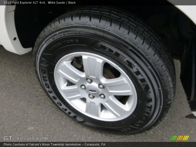 White Suede / Black 2010 Ford Explorer XLT 4x4