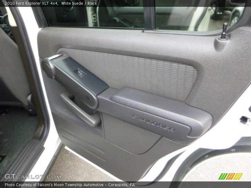White Suede / Black 2010 Ford Explorer XLT 4x4