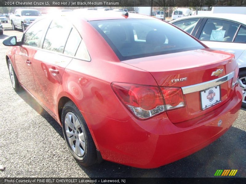 Red Hot / Jet Black/Medium Titanium 2014 Chevrolet Cruze LS