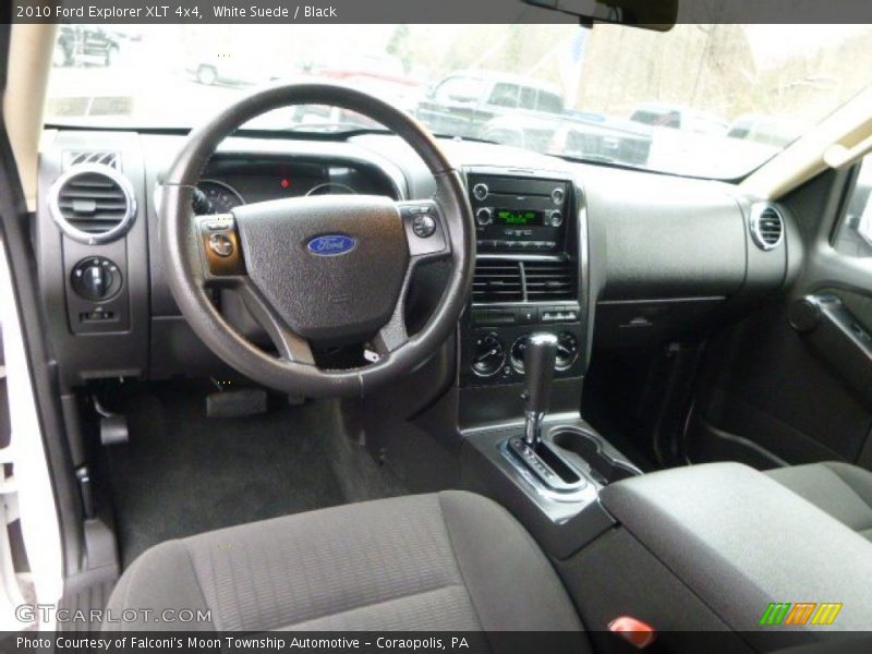White Suede / Black 2010 Ford Explorer XLT 4x4