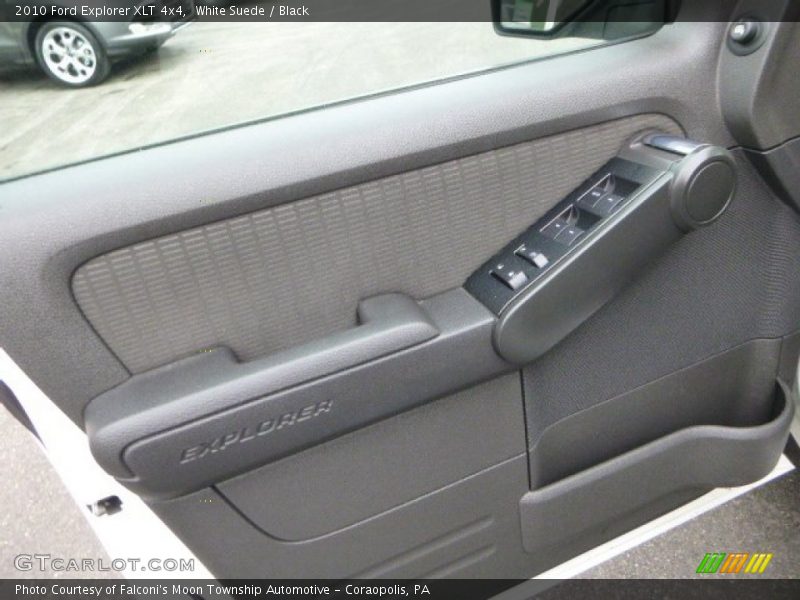 White Suede / Black 2010 Ford Explorer XLT 4x4