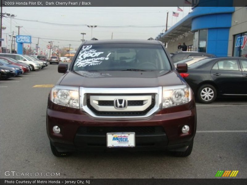Dark Cherry Pearl / Black 2009 Honda Pilot EX