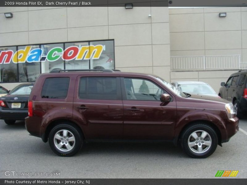Dark Cherry Pearl / Black 2009 Honda Pilot EX