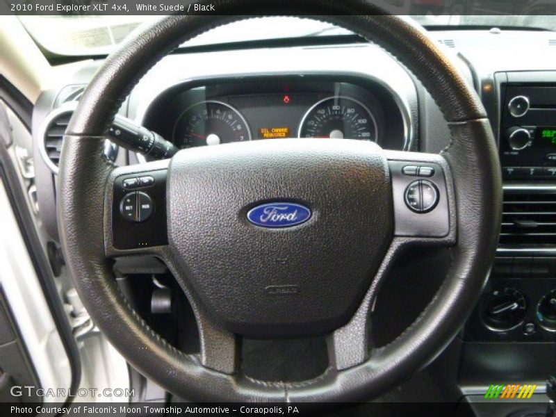 White Suede / Black 2010 Ford Explorer XLT 4x4