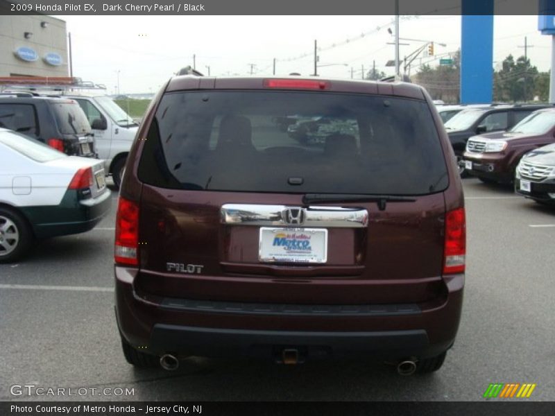 Dark Cherry Pearl / Black 2009 Honda Pilot EX