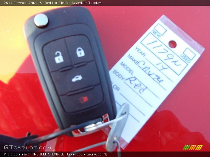 Red Hot / Jet Black/Medium Titanium 2014 Chevrolet Cruze LS