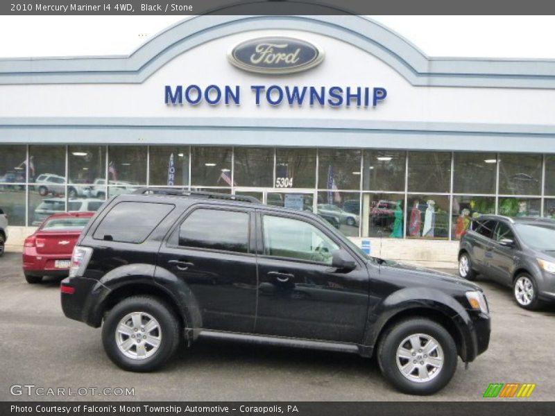 Black / Stone 2010 Mercury Mariner I4 4WD