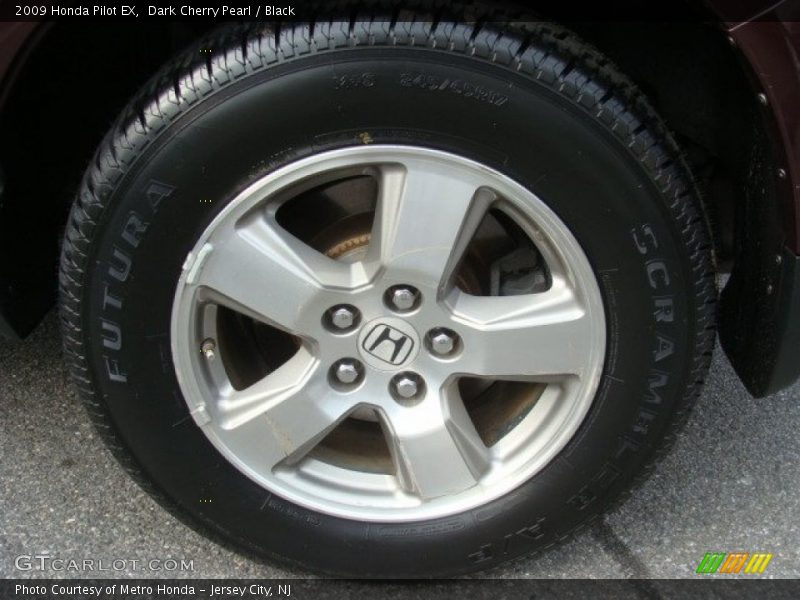 Dark Cherry Pearl / Black 2009 Honda Pilot EX