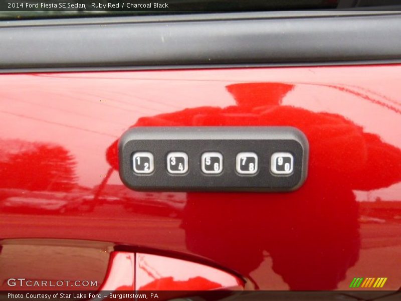 Ruby Red / Charcoal Black 2014 Ford Fiesta SE Sedan