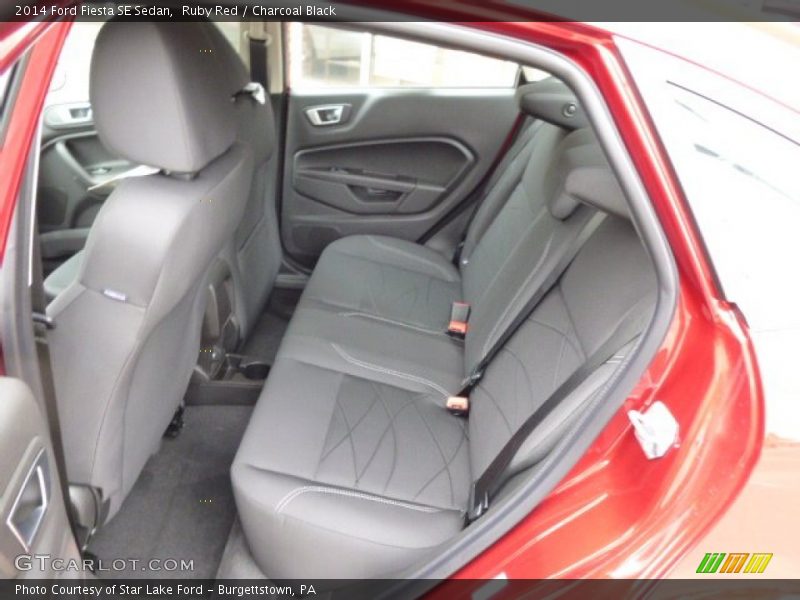 Ruby Red / Charcoal Black 2014 Ford Fiesta SE Sedan