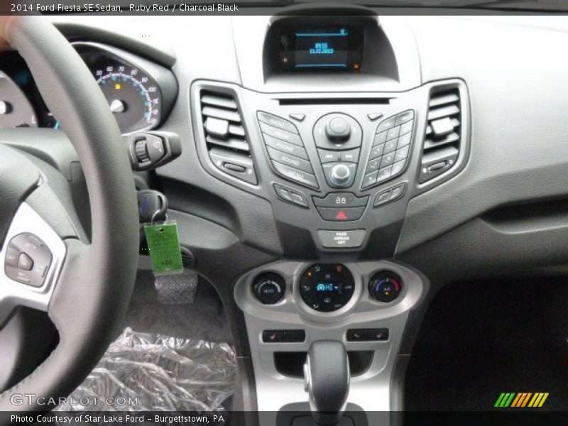 Ruby Red / Charcoal Black 2014 Ford Fiesta SE Sedan